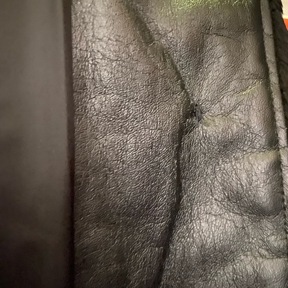 Vintage Women's Faux Black Persian Lamb Swing
Coat with Faux Mink Collar & Cuffs - Picture 9 of 16